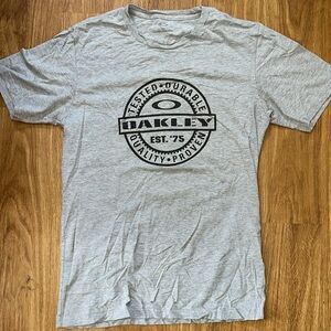 Oakley Light Gray Graphic Tee